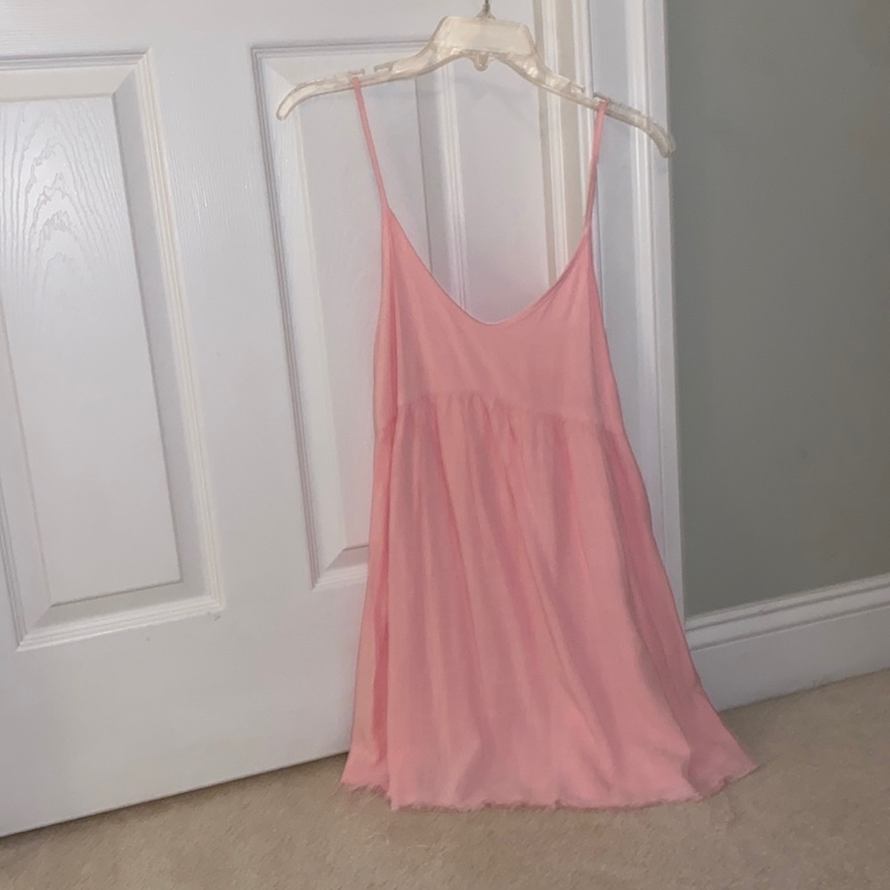 Iight pink and summery mini dress